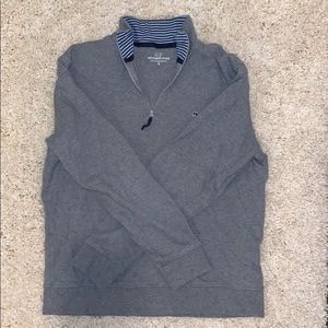 Grey Vineyard Vines Saltwater Zip Fleece